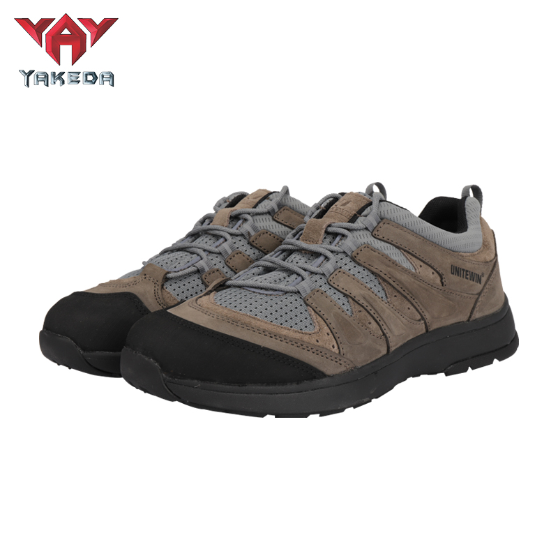 BT-3013 Yakeda Men's Breathable Sneaker Shoes Genuine Leather Wear-resistant Climbing Trekking Outdoor Hiking Boots - ForcesArmy
