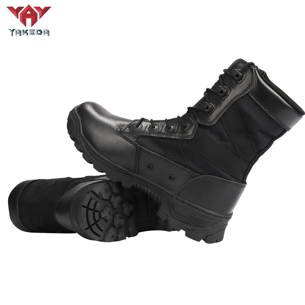 BT-3011 Yakeda Men's Genuine Leather shoes Wear-resistant Climbing Trekking Outdoor Hiking Boots Tactical - ForcesArmy