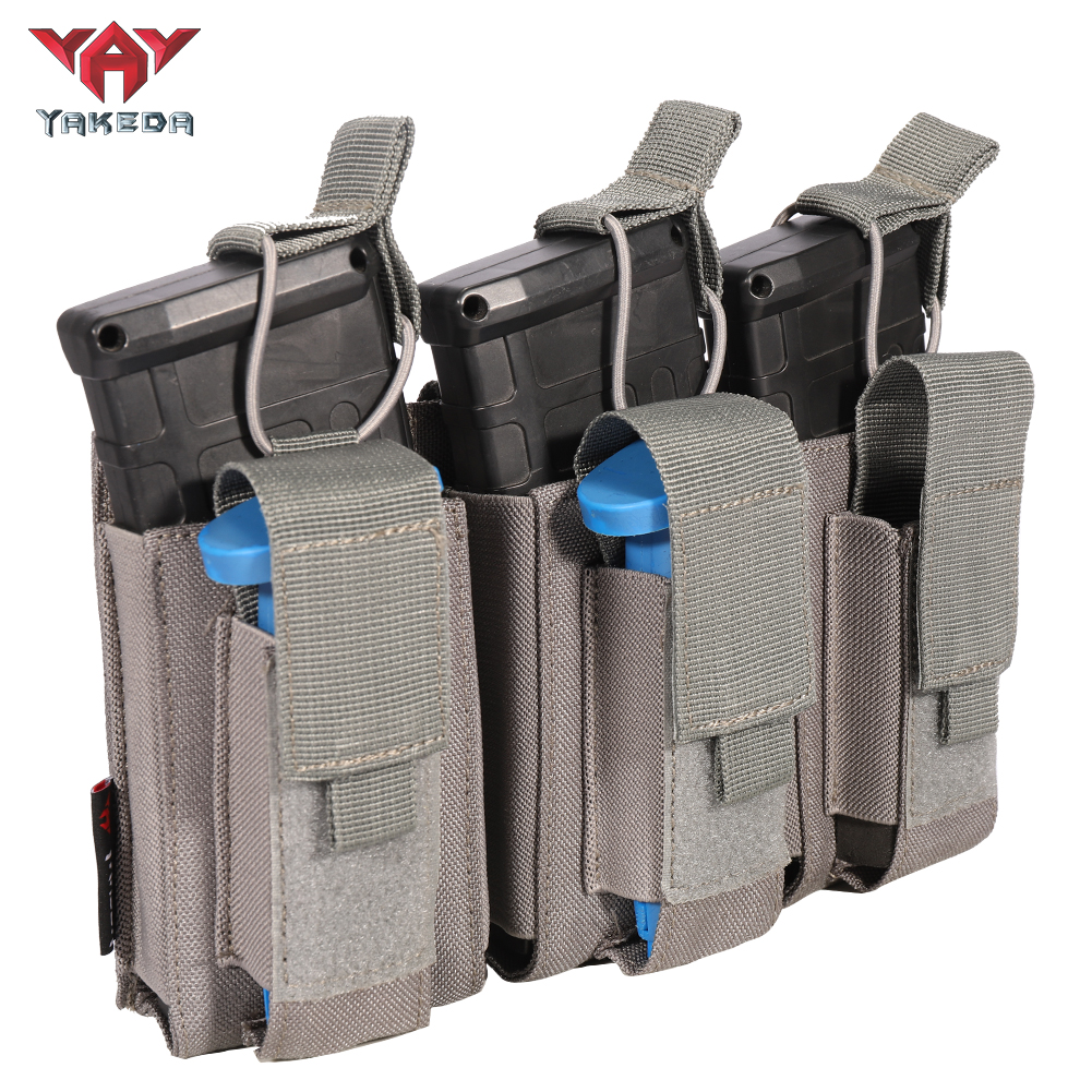 TL-806 Tactical Triple Magazine Nylon 1000D Multi-Purpose molle System Wearable Belt Accessory Pouch - ForcesArmy
