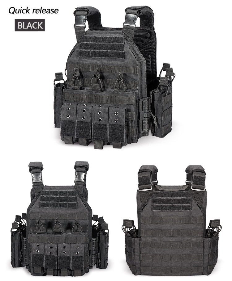 VT-6026-3CPQR YAKEDA quick release swat jpc military molle army tactical bullet proof plate carrier vest for hunting - ForcesArmy