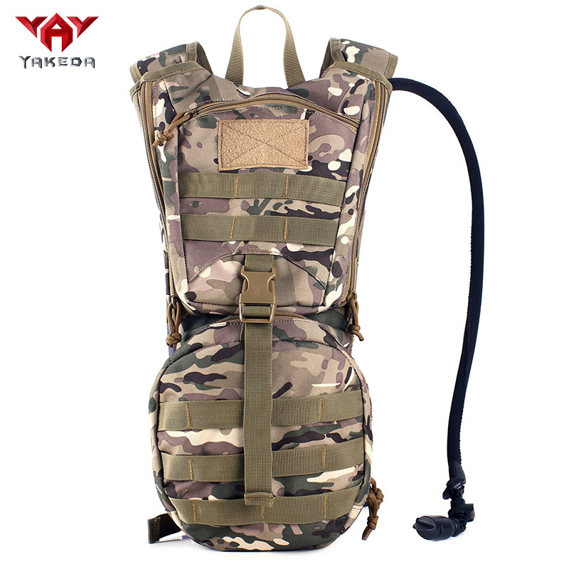 KF-064 YAKEDA Tactical Hydration Pack Backpack 900D with 2.5L TPU Water Bladder for Mountain Biking, Hiking, Running,Hunting, Walking and Climbing - ForcesArmy
