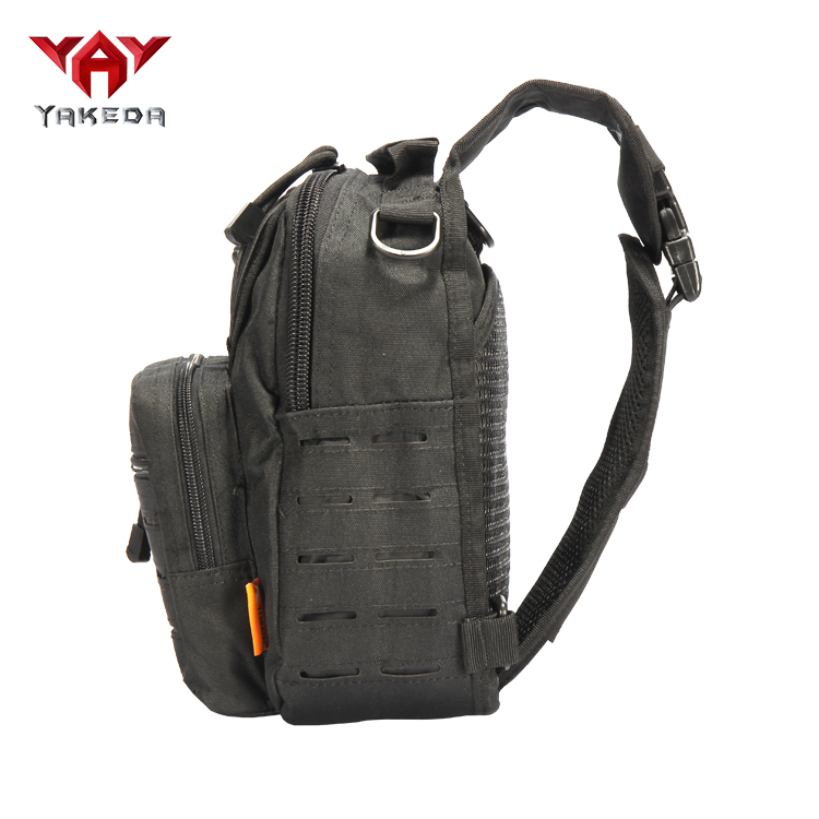 A88060-1 Yakeda Small outdoor waterproof EDC laser cut pistol concealed tactical crossbody shoulder pack chest sling bag - ForcesArmy