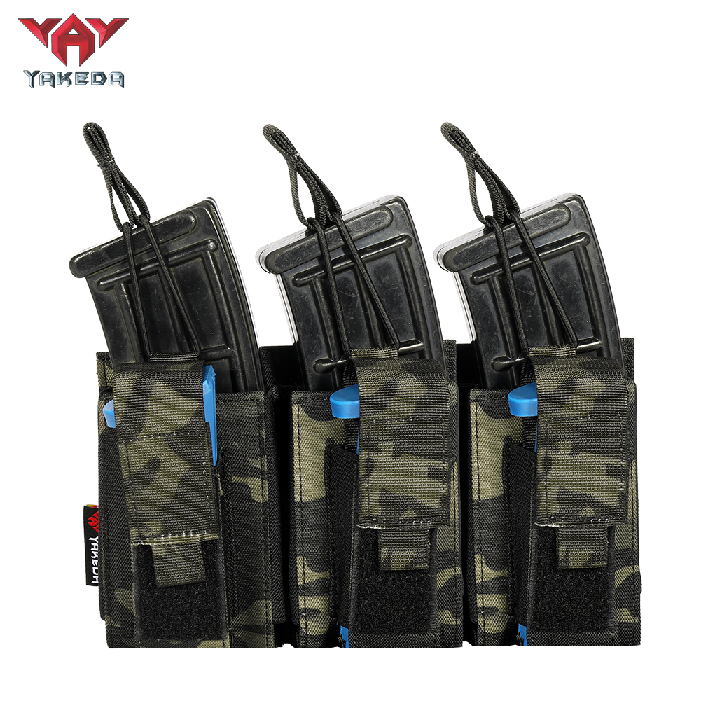 TL-806 Tactical Triple Magazine Nylon 1000D Multi-Purpose molle System Wearable Belt Accessory Pouch - ForcesArmy