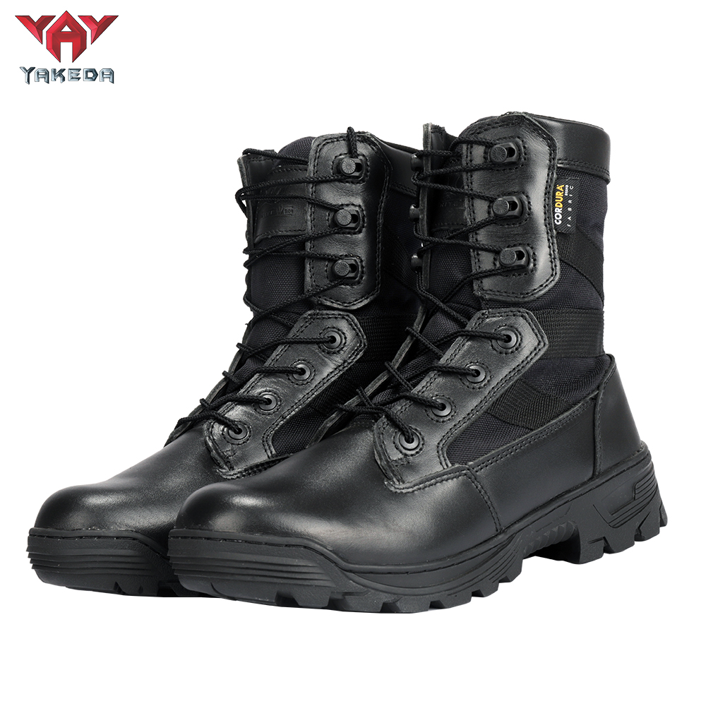 BT-3011 Yakeda Men's Genuine Leather shoes Wear-resistant Climbing Trekking Outdoor Hiking Boots Tactical - ForcesArmy