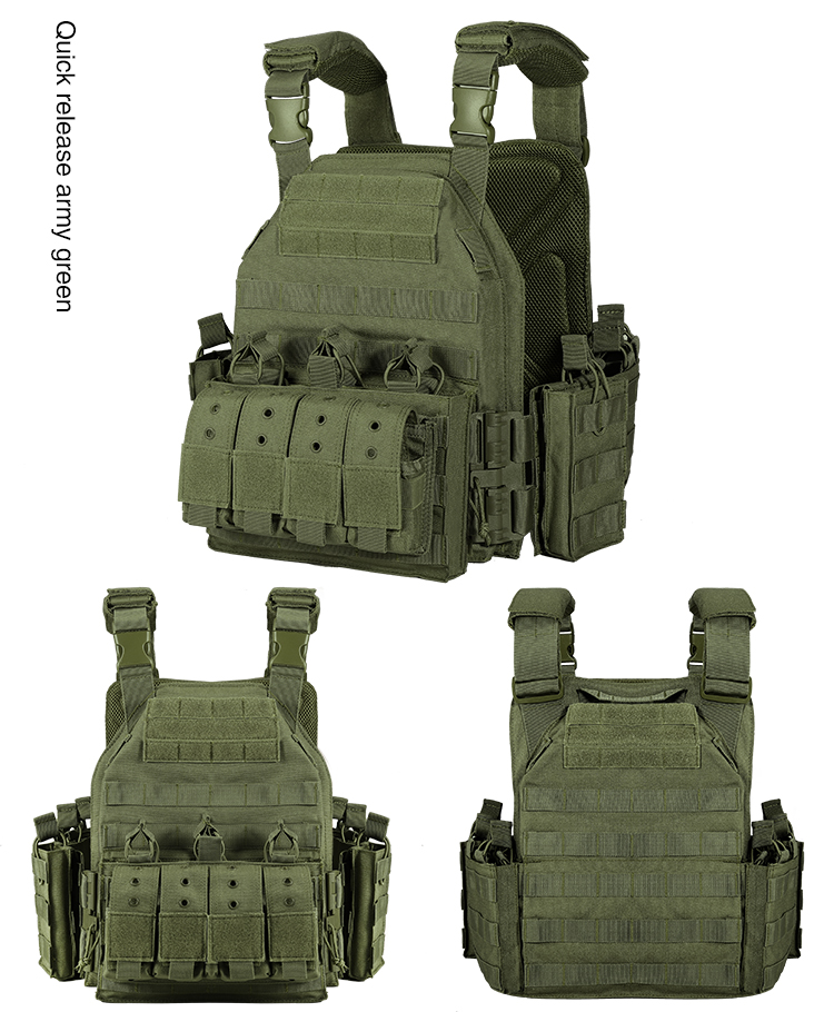 VT-6026-3CPQR YAKEDA quick release swat jpc military molle army tactical bullet proof plate carrier vest for hunting - ForcesArmy