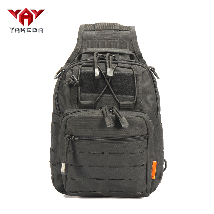 A88060-1 Yakeda Small outdoor waterproof EDC laser cut pistol concealed tactical crossbody shoulder pack chest sling bag - ForcesArmy