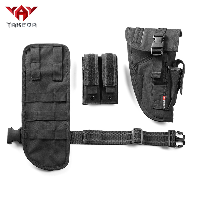 KF-070 Yakeda Universal Tactical Leg Holster With Magazine Pouch Fully Adjustable And Removable - ForcesArmy