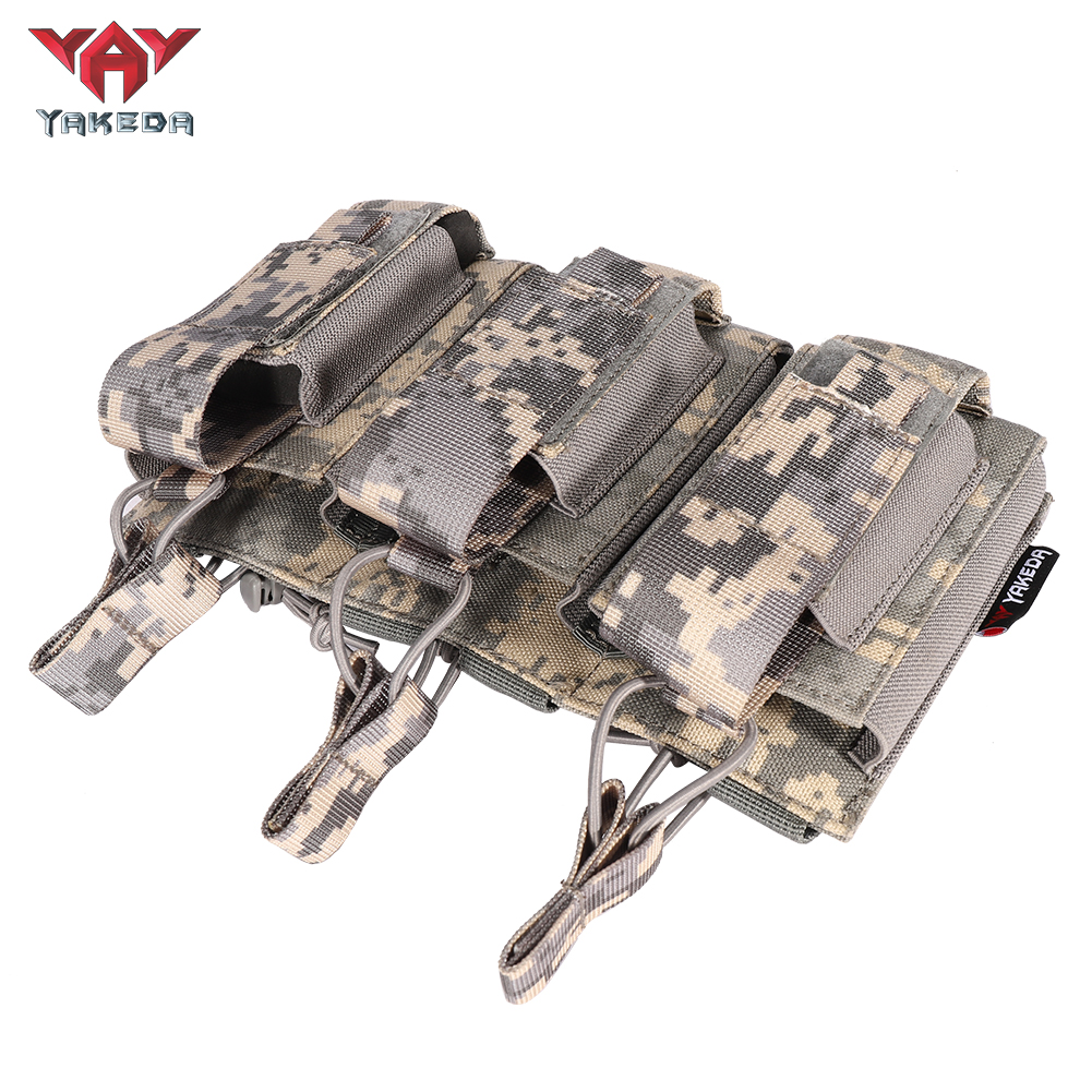 TL-806 Tactical Triple Magazine Nylon 1000D Multi-Purpose molle System Wearable Belt Accessory Pouch - ForcesArmy