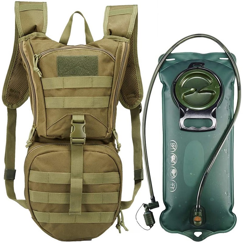 KF-064 YAKEDA Tactical Hydration Pack Backpack 900D with 2.5L TPU Water Bladder for Mountain Biking, Hiking, Running,Hunting, Walking and Climbing - ForcesArmy