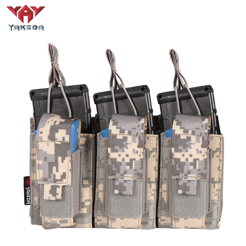 TL-806 Tactical Triple Magazine Nylon 1000D Multi-Purpose molle System Wearable Belt Accessory Pouch - ForcesArmy