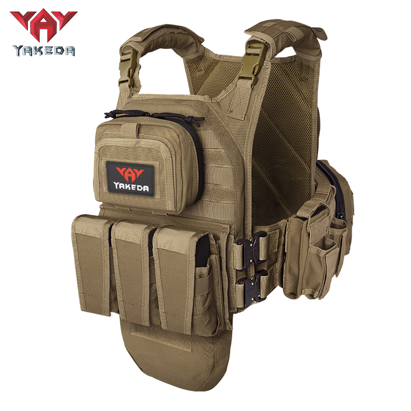 VT-8334 YAKEDA MOLLE Outdoor Chaleco Tactico Plate Carrier Tactical Vest - ForcesArmy
