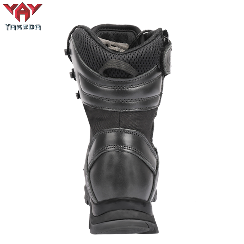 Bt-3010 Yakeda Outdoor Hiking Booots Side Zipper Shoes Combat Military Leather Army Tactical Boots - ForcesArmy