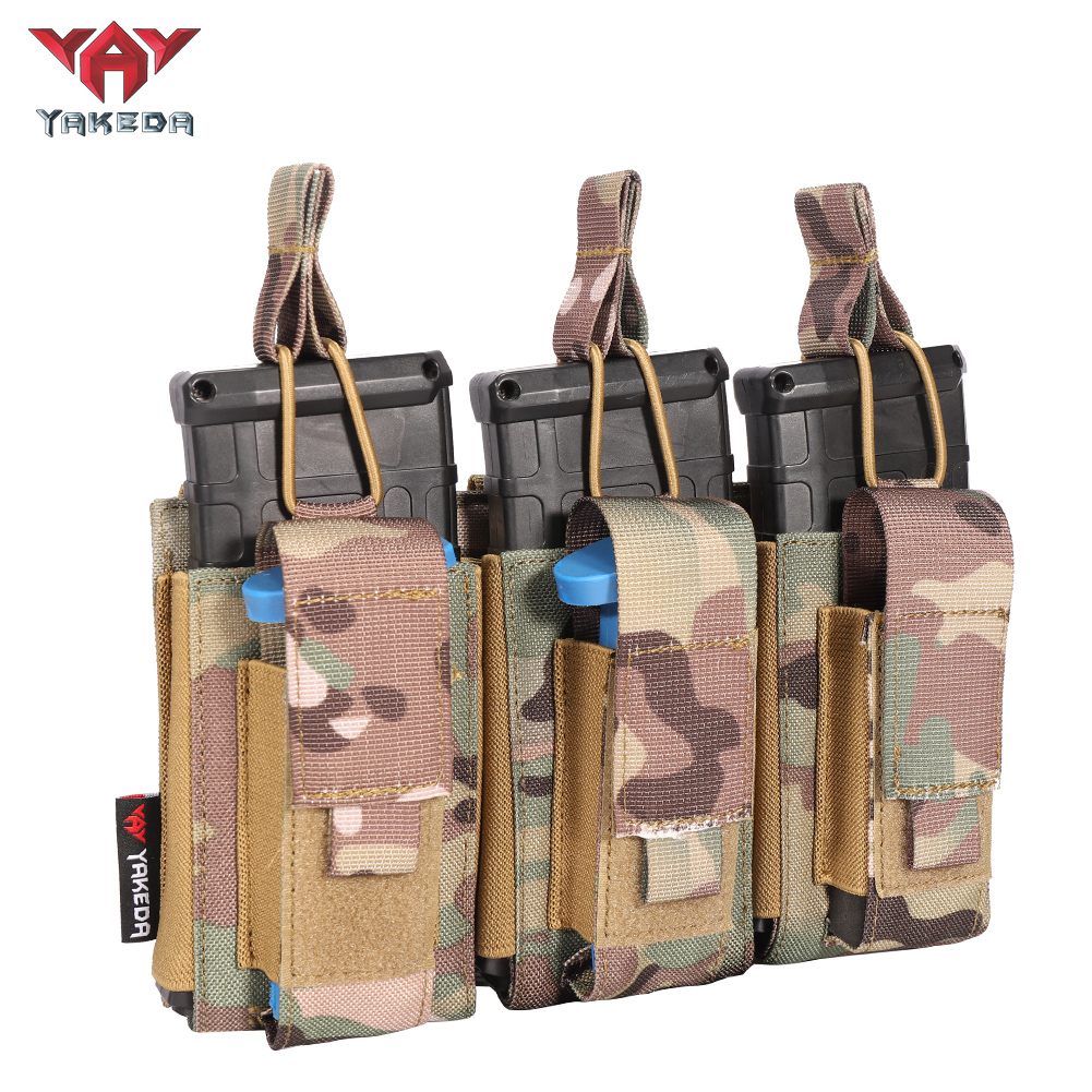 TL-806 Tactical Triple Magazine Nylon 1000D Multi-Purpose molle System Wearable Belt Accessory Pouch - ForcesArmy