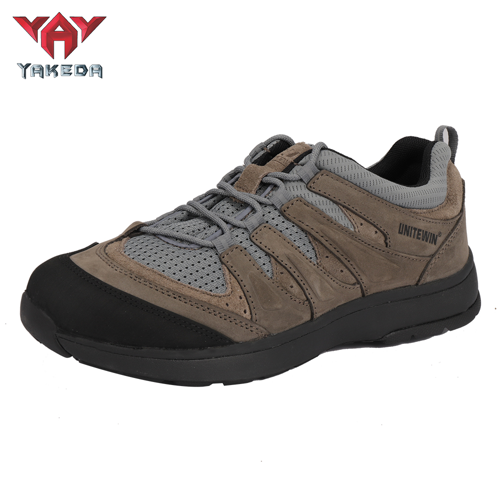 BT-3013 Yakeda Men's Breathable Sneaker Shoes Genuine Leather Wear-resistant Climbing Trekking Outdoor Hiking Boots - ForcesArmy