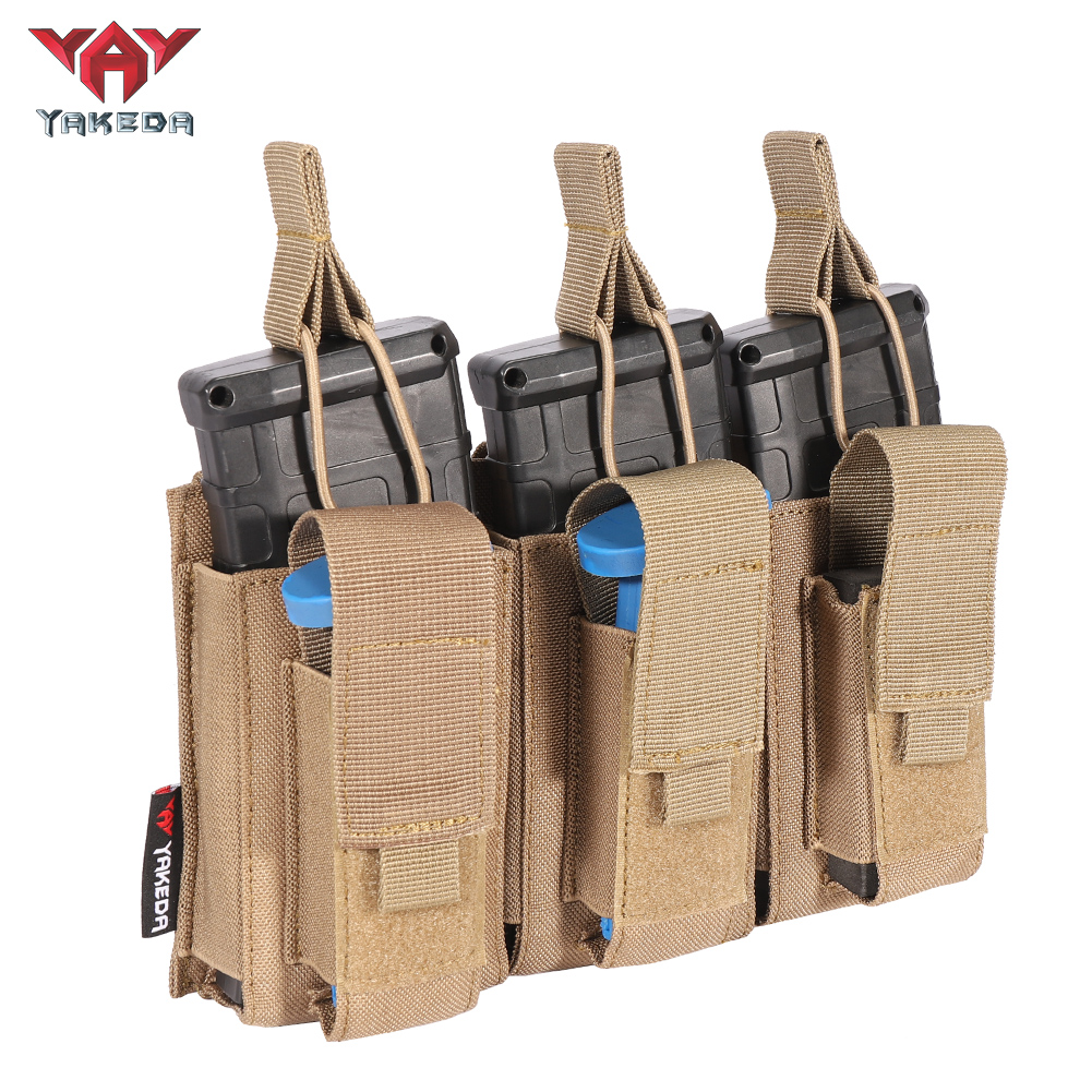 TL-806 Tactical Triple Magazine Nylon 1000D Multi-Purpose molle System Wearable Belt Accessory Pouch - ForcesArmy