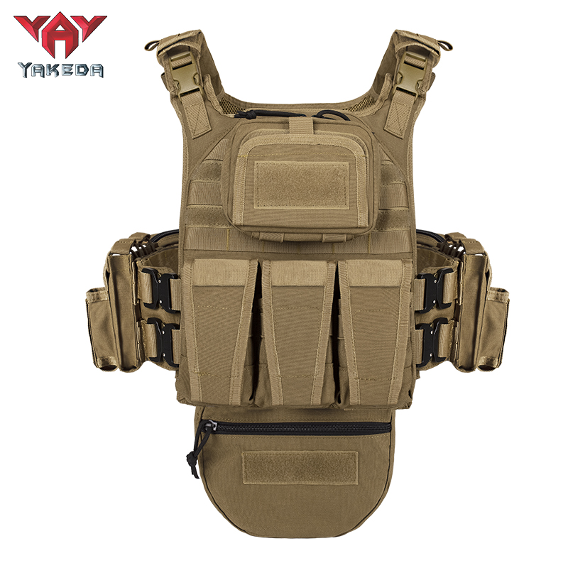 VT-8334 YAKEDA MOLLE Outdoor Chaleco Tactico Plate Carrier Tactical Vest - ForcesArmy