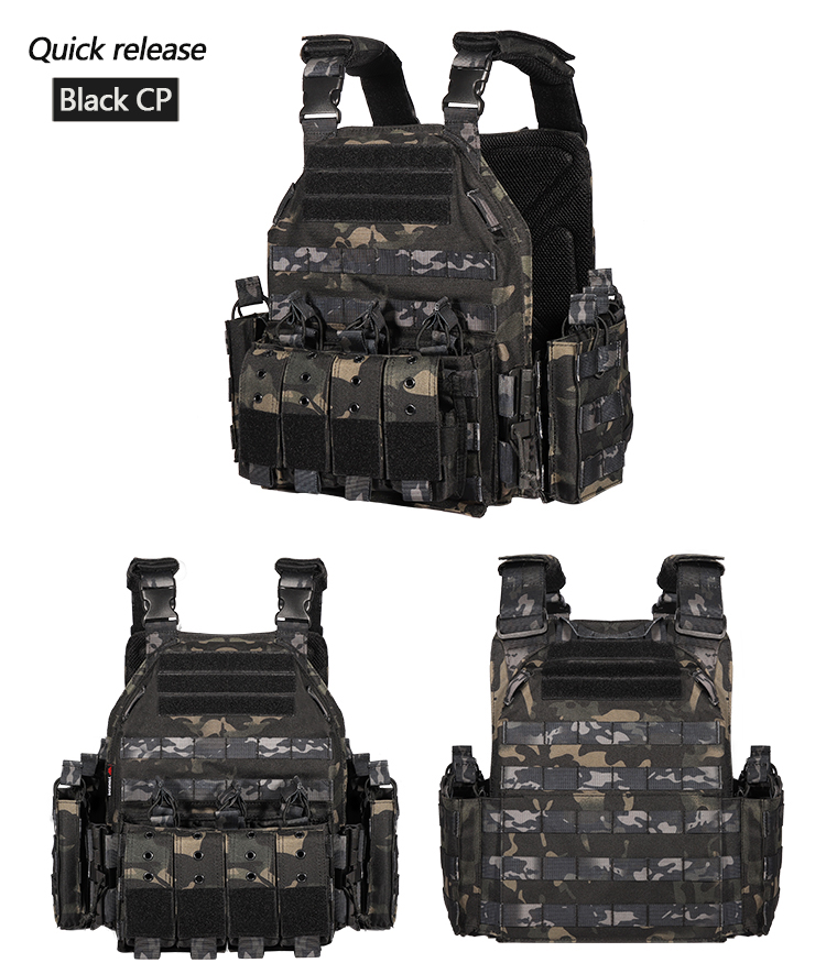 VT-6026-3CPQR YAKEDA quick release swat jpc military molle army tactical bullet proof plate carrier vest for hunting - ForcesArmy