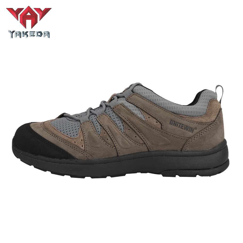 BT-3013 Yakeda Men's Breathable Sneaker Shoes Genuine Leather Wear-resistant Climbing Trekking Outdoor Hiking Boots - ForcesArmy
