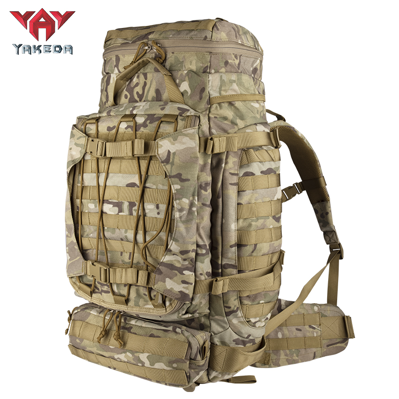 19780 YAKEDA Tactical Backpack Military Rucksack Traveling Hiking Outdoor 90L - ForcesArmy