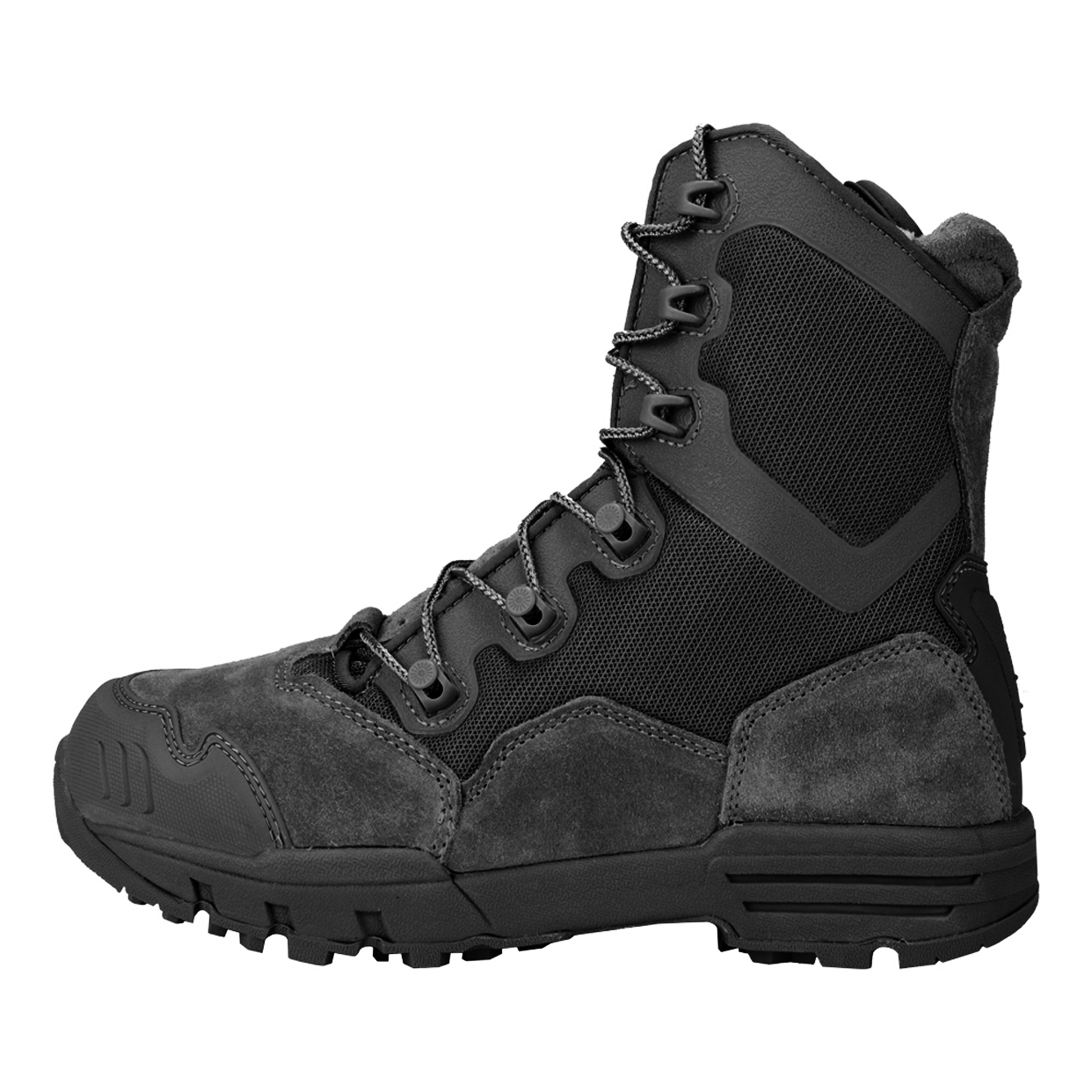 Yakeda Men's Genuine Leather shoes Wear-resistant Climbing Trekking Outdoor Hiking Boots Tactical - ForcesArmy