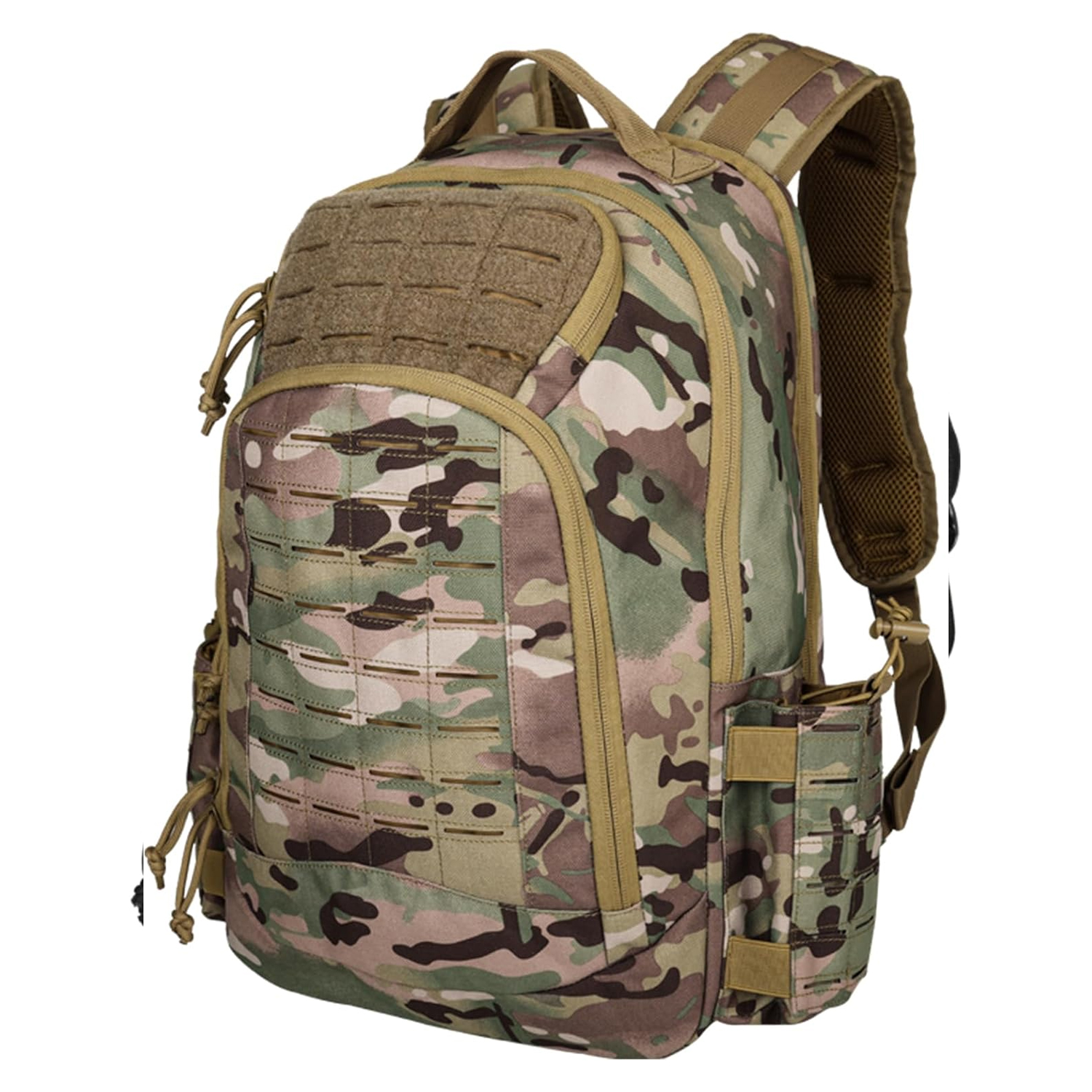 BK-2258 YAKEDA Military Tactical Backpacks,Laser-cutting Army Backpack Large Bug Out Bag Travel Backpack for Men 50L - ForcesArmy