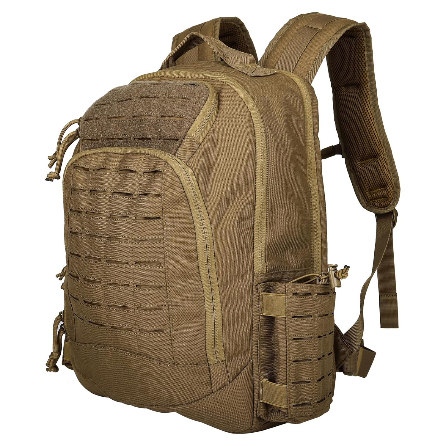 BK-2258 YAKEDA Military Tactical Backpacks,Laser-cutting Army Backpack Large Bug Out Bag Travel Backpack for Men 50L - ForcesArmy