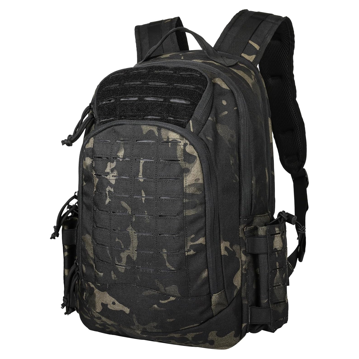 BK-2258 YAKEDA Military Tactical Backpacks,Laser-cutting Army Backpack Large Bug Out Bag Travel Backpack for Men 50L - ForcesArmy