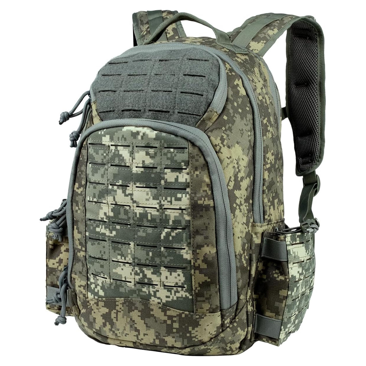 BK-2258 YAKEDA Military Tactical Backpacks,Laser-cutting Army Backpack Large Bug Out Bag Travel Backpack for Men 50L - ForcesArmy