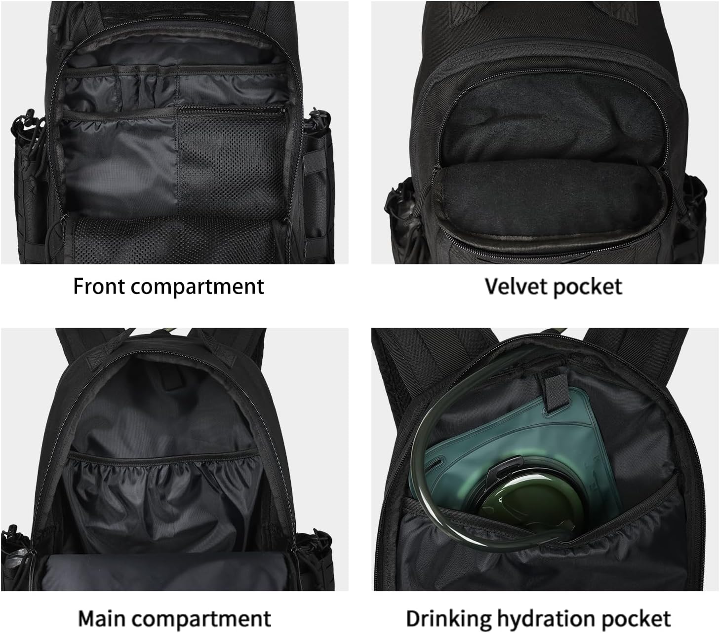 BK-2258 YAKEDA Military Tactical Backpacks,Laser-cutting Army Backpack Large Bug Out Bag Travel Backpack for Men 50L - ForcesArmy