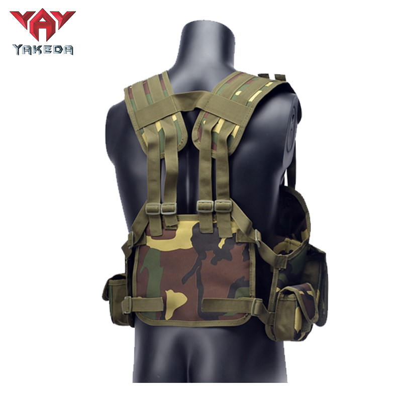 YG-001 Tactical Chest Rig Adjustable Padded Modular Military Vest Magazine Holder Pocket Platform Tactical Vest Waistcoat - ForcesArmy