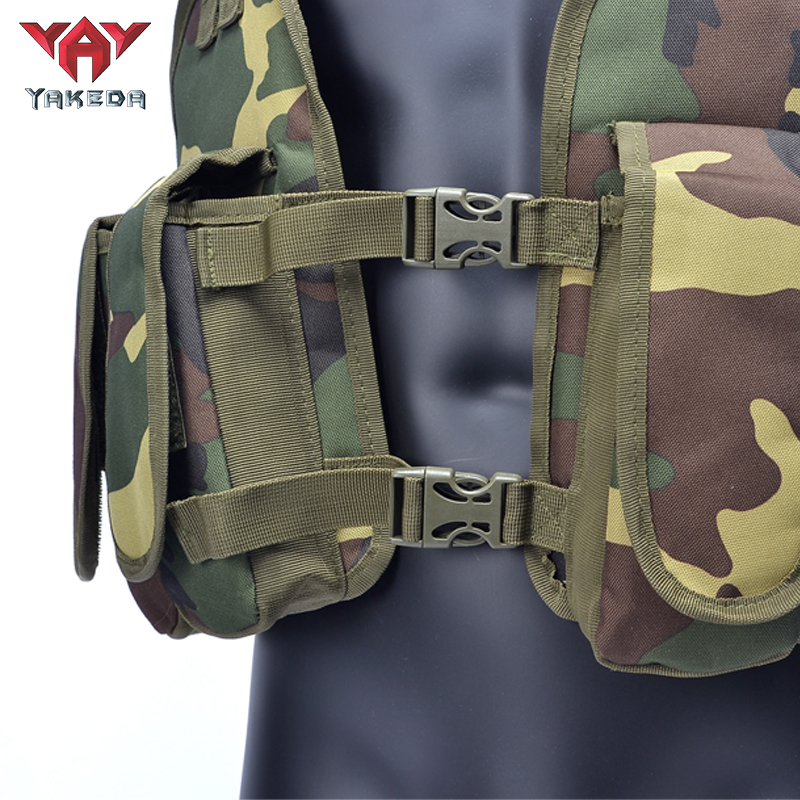 YG-001 Tactical Chest Rig Adjustable Padded Modular Military Vest Magazine Holder Pocket Platform Tactical Vest Waistcoat - ForcesArmy