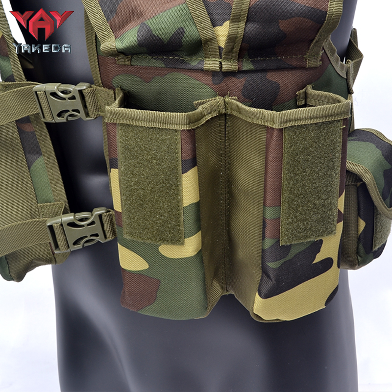 YG-001 Tactical Chest Rig Adjustable Padded Modular Military Vest Magazine Holder Pocket Platform Tactical Vest Waistcoat - ForcesArmy