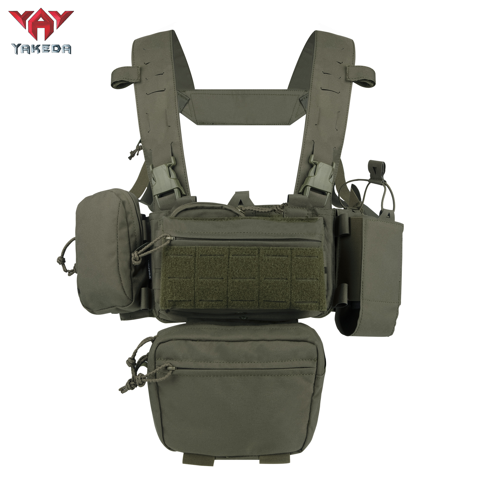YKD0232 YAKEDA Mk3 Chest Mount Outdoor Sports Lightweight Load Vest Set - ForcesArmy