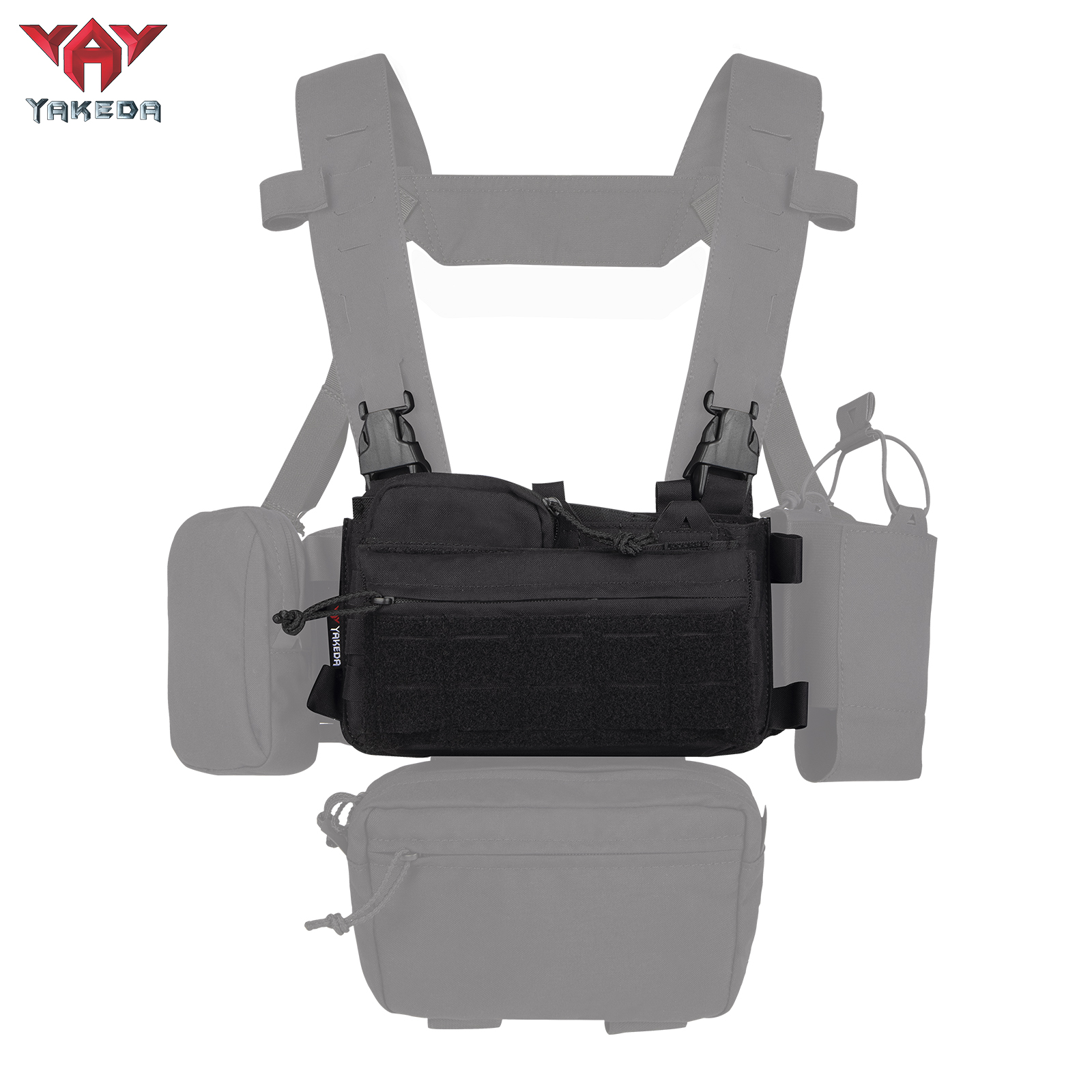 YKD0232 YAKEDA Mk3 Chest Mount Outdoor Sports Lightweight Load Vest Set - ForcesArmy