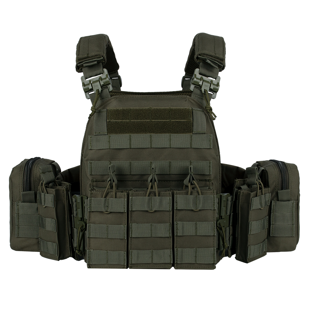 Vt-6031-5 Quick Disassembly Tactical Vest Molle Modular Quick Release Waistcoat Military Fan Downfield Gear Full Camouflage - ForcesArmy