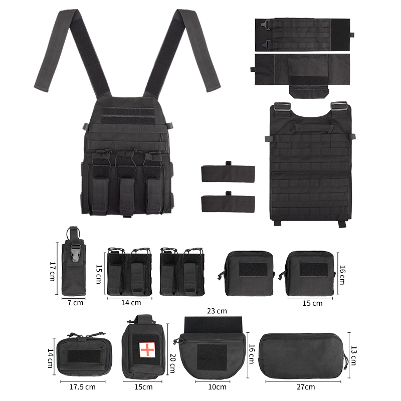 VT-8280-1 YAKEDA TACTICAL VEST 1000D Polyester Shooting Training - ForcesArmy