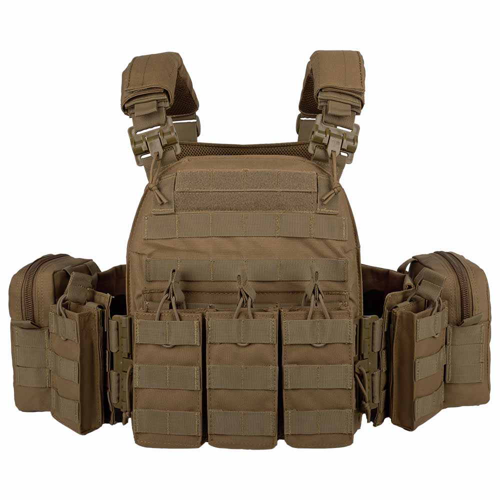 Vt-6031-5 Quick Disassembly Tactical Vest Molle Modular Quick Release Waistcoat Military Fan Downfield Gear Full Camouflage - ForcesArmy