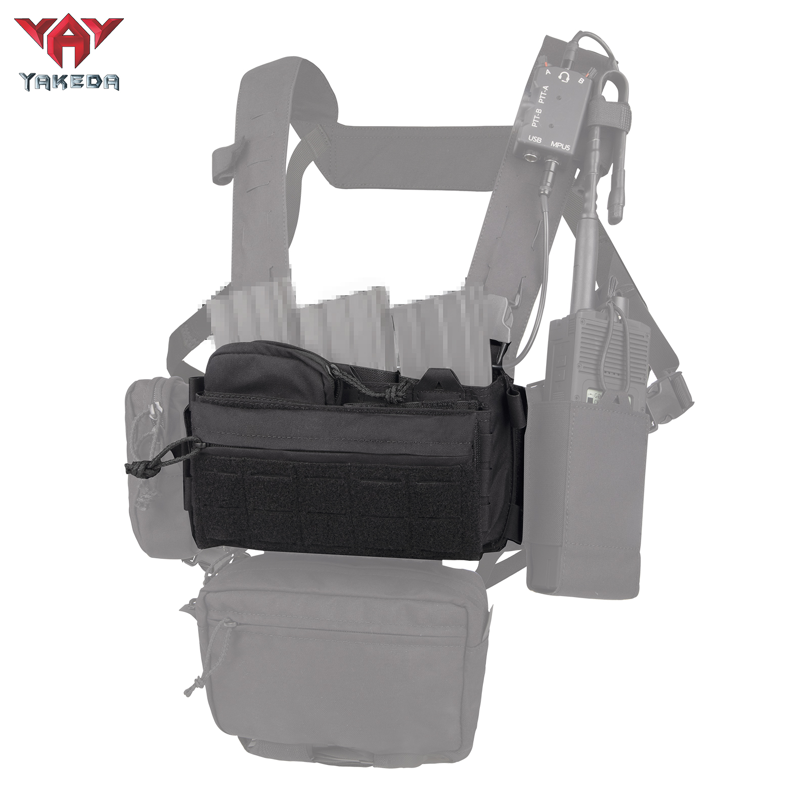 YKD0232 YAKEDA Mk3 Chest Mount Outdoor Sports Lightweight Load Vest Set - ForcesArmy