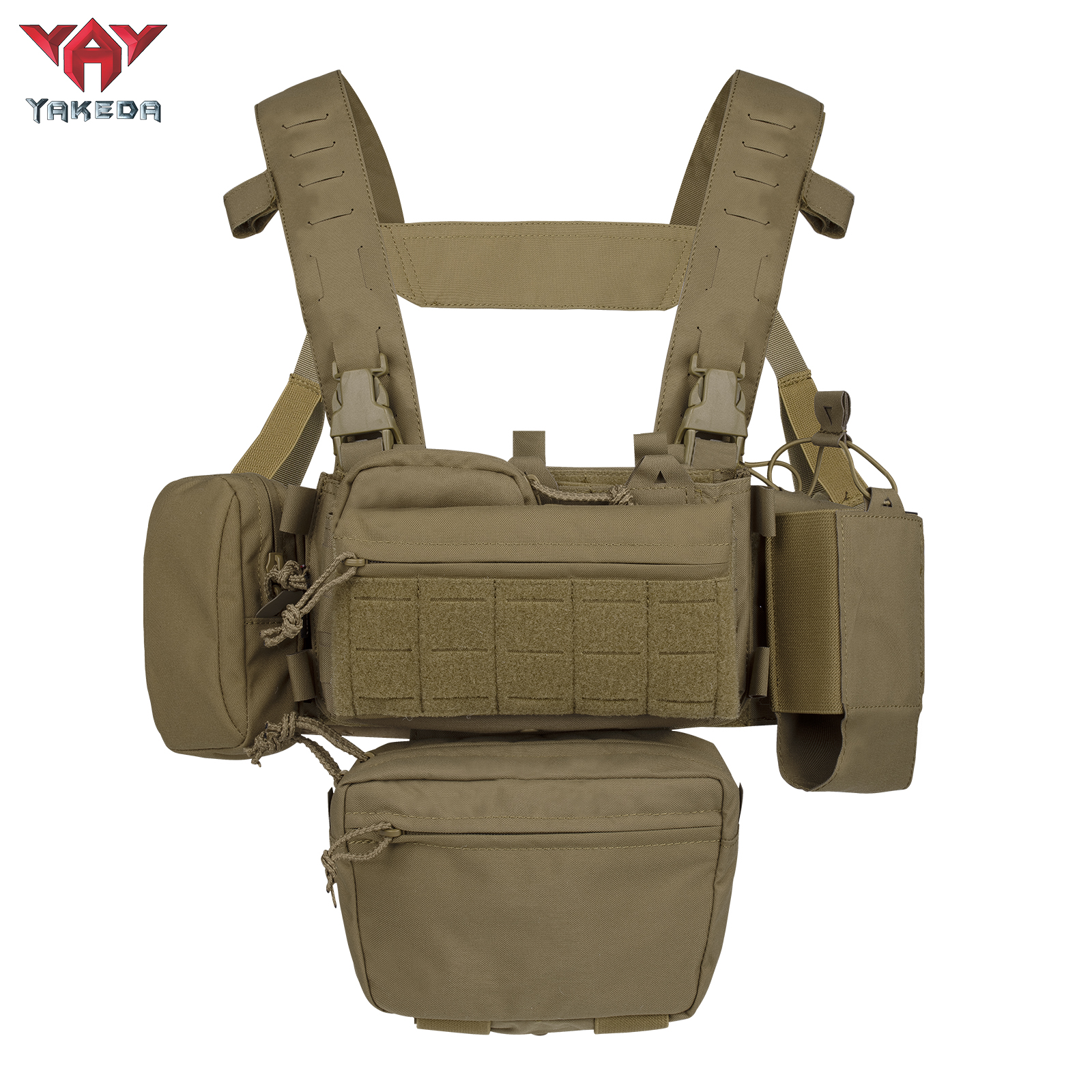 YKD0232 YAKEDA Mk3 Chest Mount Outdoor Sports Lightweight Load Vest Set - ForcesArmy