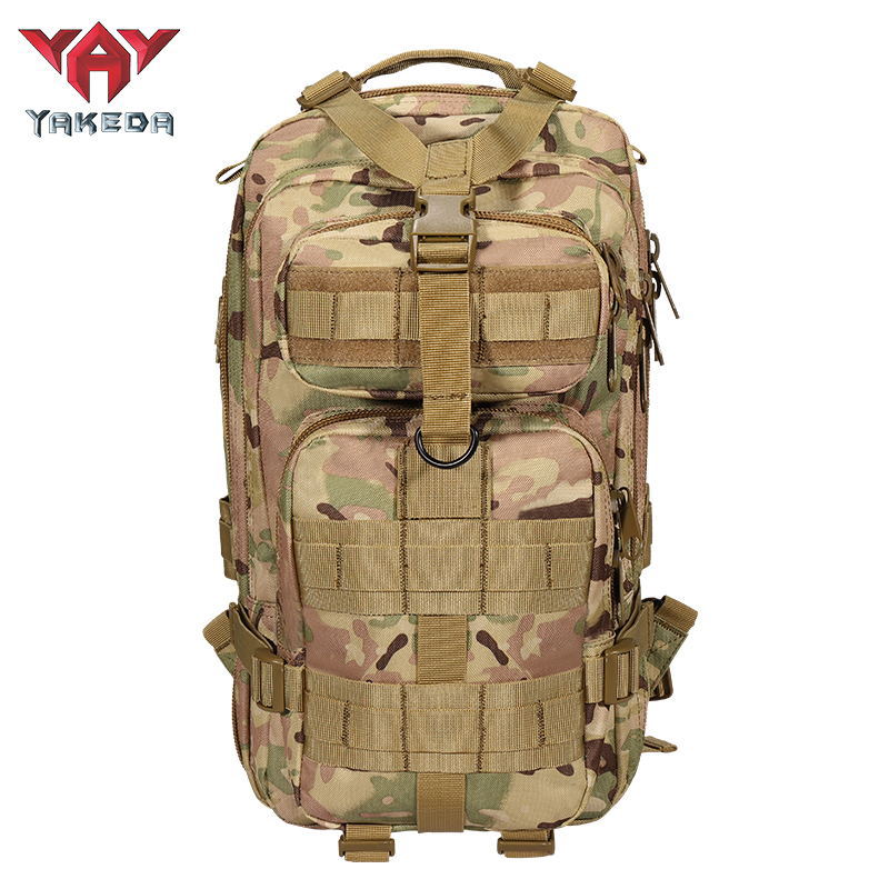 BK-5043 YAKEDA Hiking Camping Camouflage 25L Waterproof Army Tactical Backpack Outdoor Military Rucksack Hiking Trekking - ForcesArmy