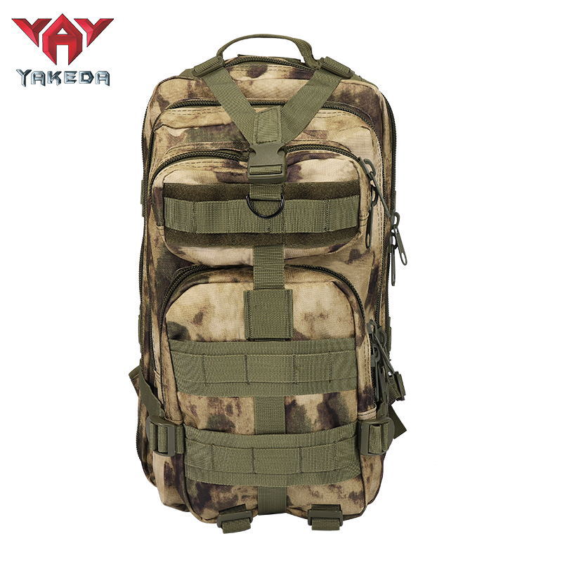 BK-5043 YAKEDA Hiking Camping Camouflage 25L Waterproof Army Tactical Backpack Outdoor Military Rucksack Hiking Trekking - ForcesArmy