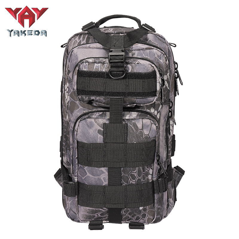 BK-5043 YAKEDA Hiking Camping Camouflage 25L Waterproof Army Tactical Backpack Outdoor Military Rucksack Hiking Trekking - ForcesArmy