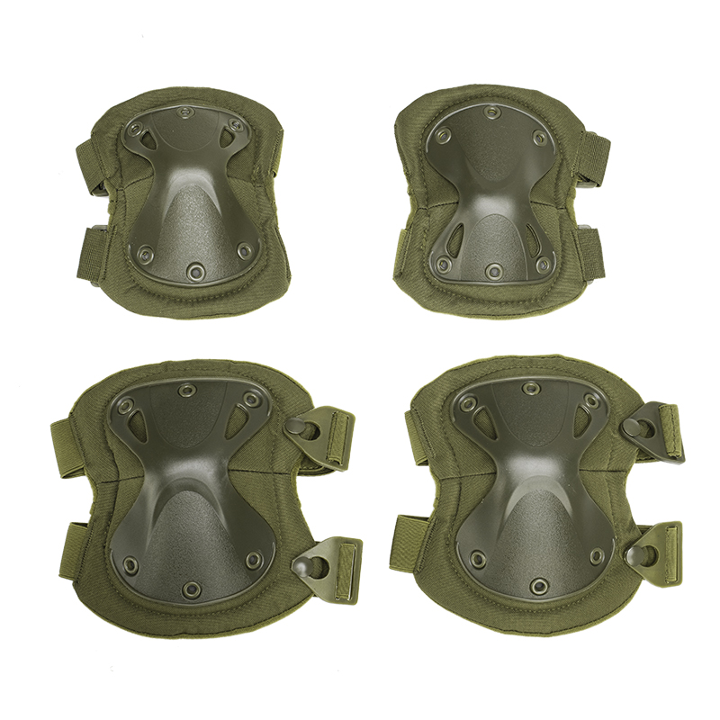 PD-6225 Knee And Elbow Pads Four Sets Of Outdoor Cycling Vajra Guards Knee Elbow Field Equipment Knee Pads - ForcesArmy