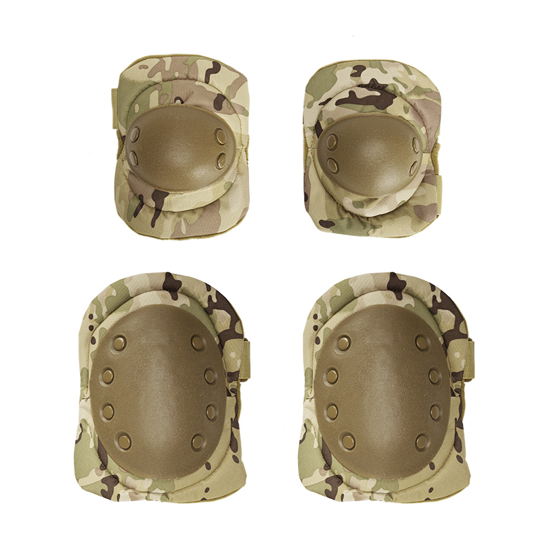 PD-6222 Adult Outdoor Tactical Knee and Elbow Protectors Four Piece CS Mountaineering Riding Sports Protectors - ForcesArmy