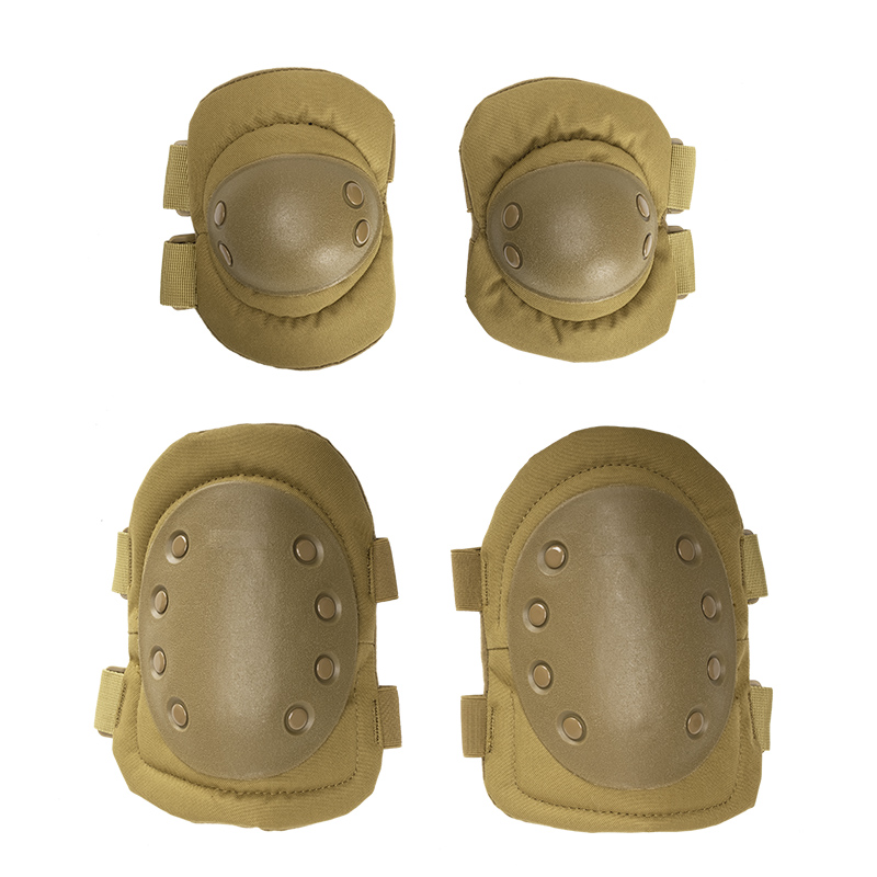 PD-6222 Adult Outdoor Tactical Knee and Elbow Protectors Four Piece CS Mountaineering Riding Sports Protectors - ForcesArmy