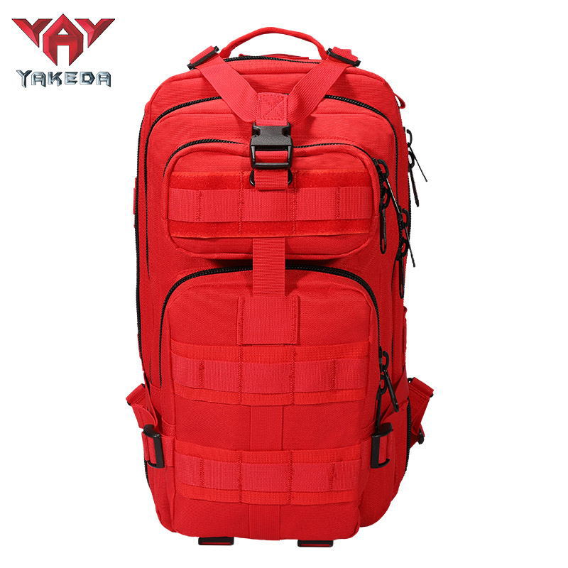 BK-5043 YAKEDA Hiking Camping Camouflage 25L Waterproof Army Tactical Backpack Outdoor Military Rucksack Hiking Trekking - ForcesArmy