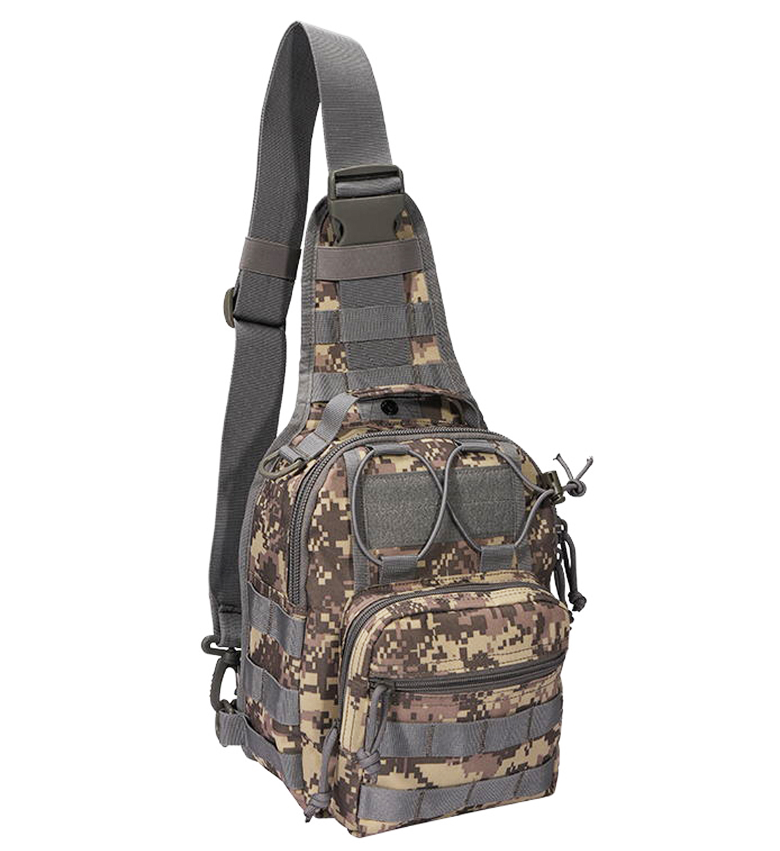 A88060-1 Yakeda Small outdoor waterproof EDC laser cut pistol concealed tactical crossbody shoulder pack chest sling bag - ForcesArmy