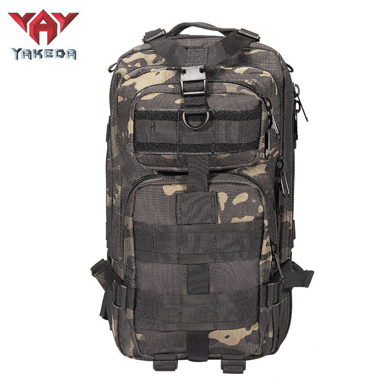 BK-5043 YAKEDA Hiking Camping Camouflage 25L Waterproof Army Tactical Backpack Outdoor Military Rucksack Hiking Trekking - ForcesArmy