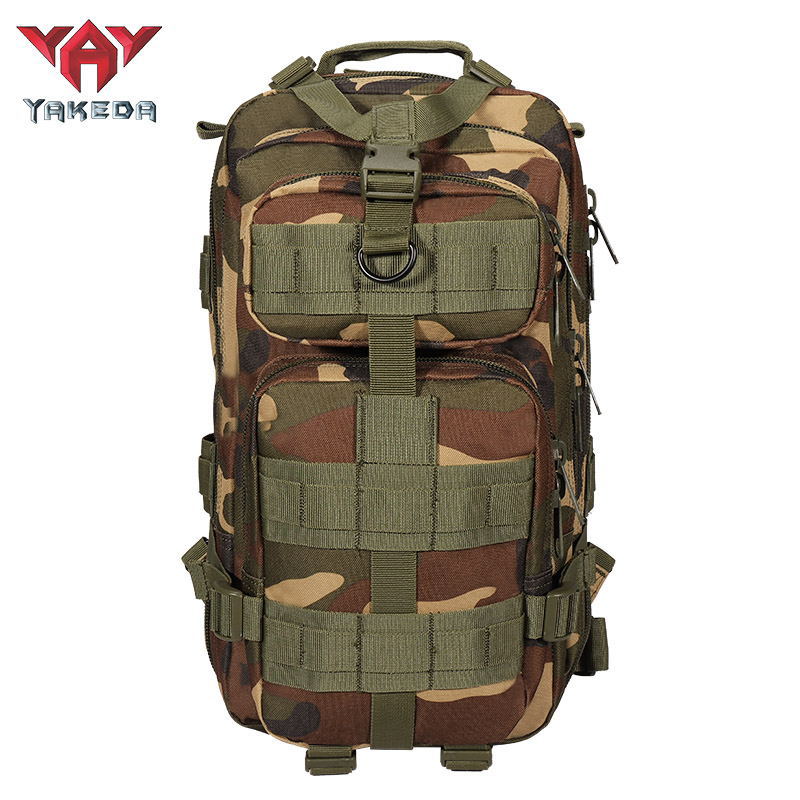 BK-5043 YAKEDA Hiking Camping Camouflage 25L Waterproof Army Tactical Backpack Outdoor Military Rucksack Hiking Trekking - ForcesArmy