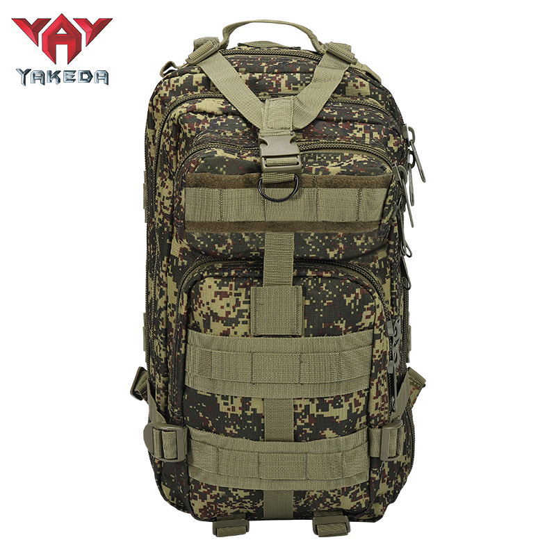 BK-5043 YAKEDA Hiking Camping Camouflage 25L Waterproof Army Tactical Backpack Outdoor Military Rucksack Hiking Trekking - ForcesArmy